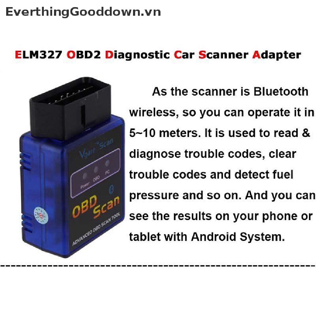 Thiết Bị Chẩn Đoán Lỗi ELM327 OBD2 OBDII Cho Android
