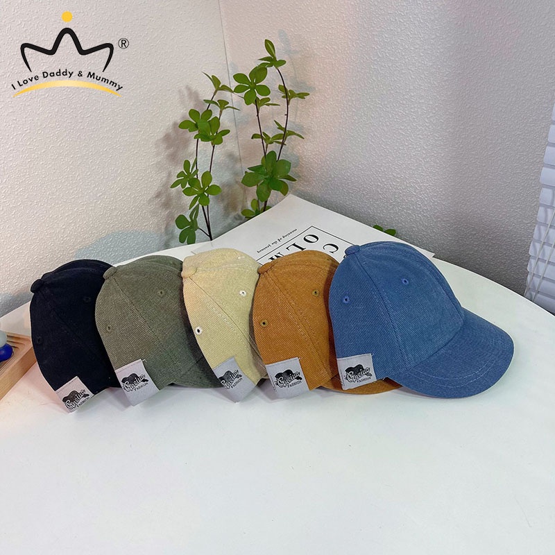 Mũ lưỡi trai che nắng bằng da lộn thời trang đơn giản sành điệu cho bé