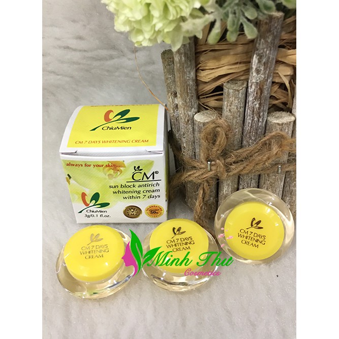 (Chính hãng) Kem CM mini dưỡng da, ngừa mụn, chống lão hoá CM ChiuMien sun block mini