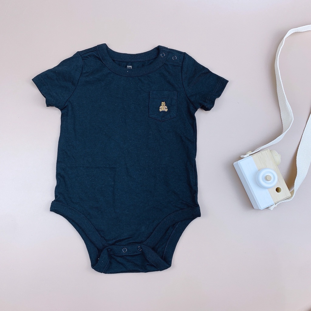 Body chip cotton Babygap BT trơn nhiều màu túi ngực 3 - 24m