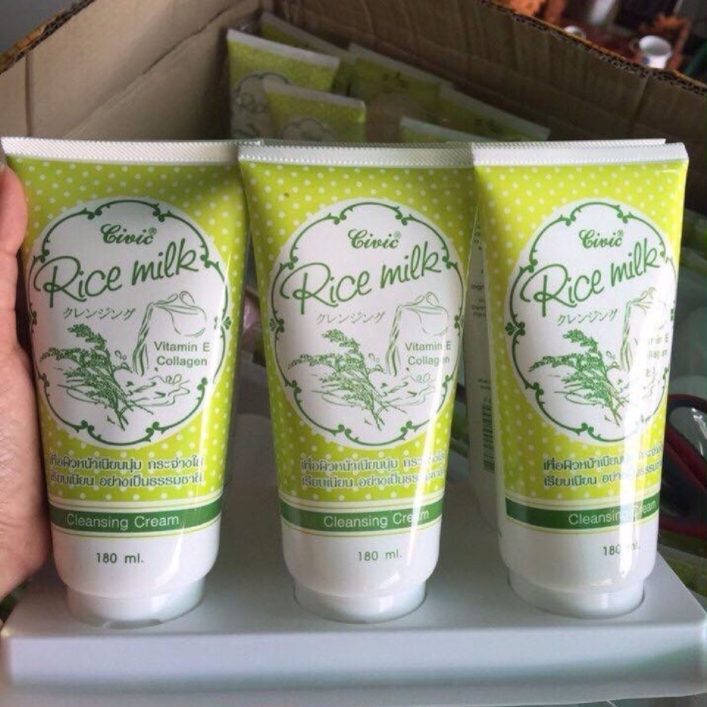 Sữa rửa mặt gạo Civic Rice Milk Thái Lan 180ml/chai