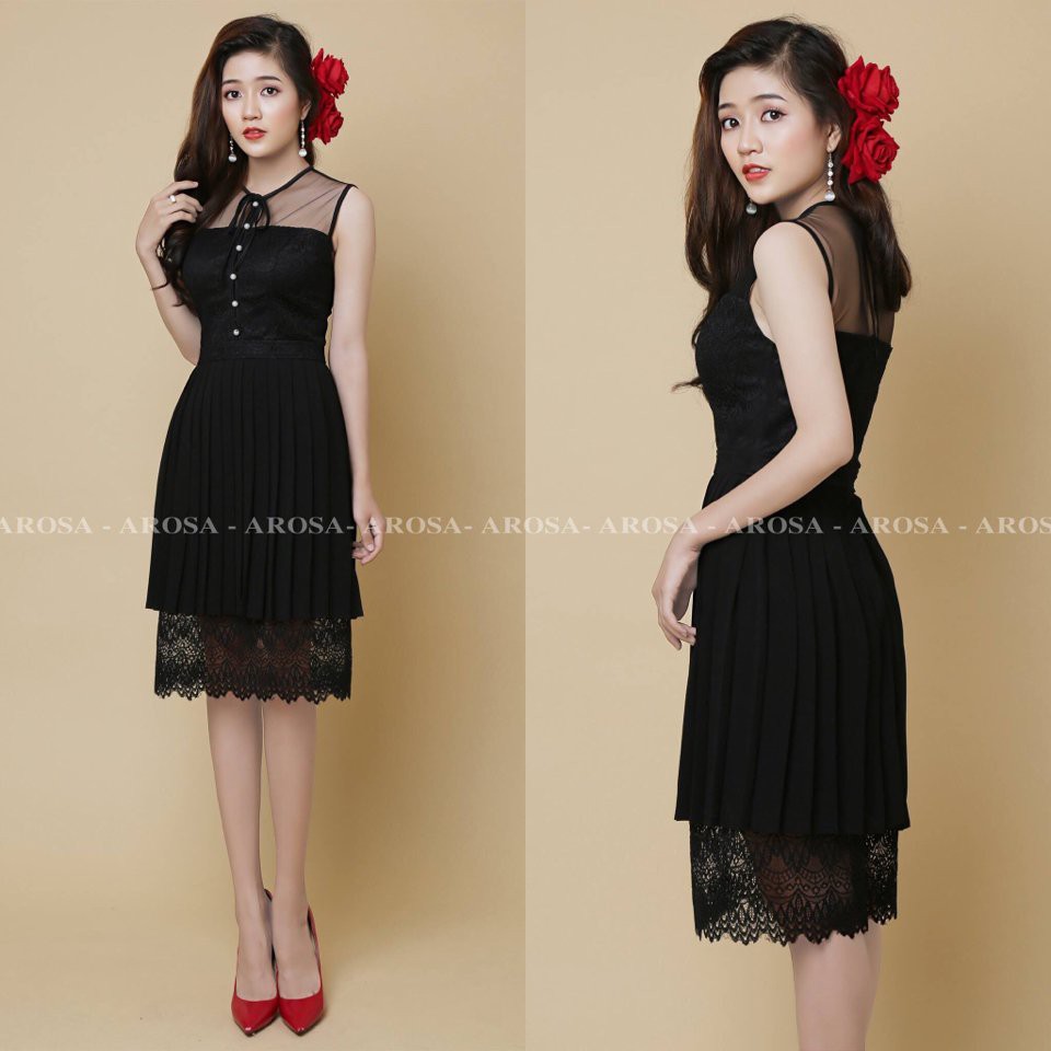 Đầm dự tiếc cao cấp Arosa - MS 4345