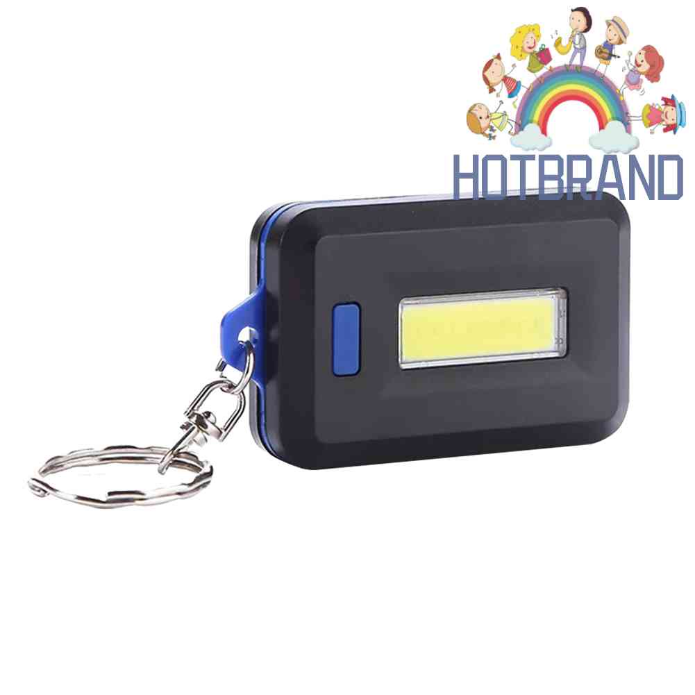 Đèn Pin LED COB Mini Có Móc Khóa Thiết Kế Nhỏ Gọn Tiện Dụng