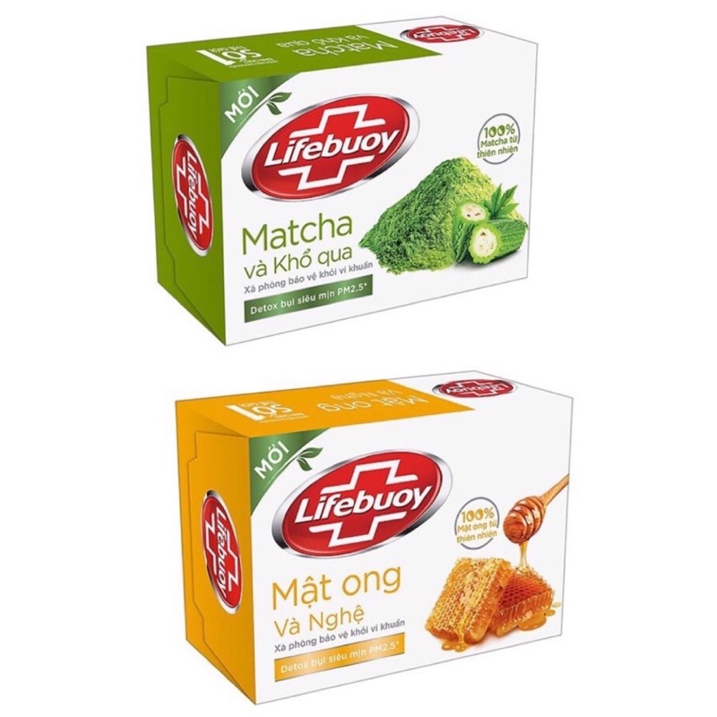 XÀ PHÒNG LIFEBUOY MATCHA KHỔ QUA/ NGHỆ MẬT ONG 90G