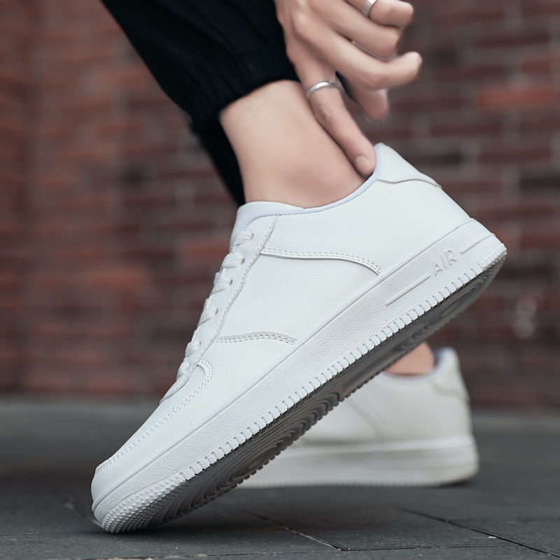 Giày Thể Thao Da Thoáng Khí Màu Đen Size 45 Thời Trang Mùa Xuân Phong Cách Hàn Quốc Cho Nam # Giày Thể Thao Thoáng Khí Kiểu Dáng Năng Động Cho Nam