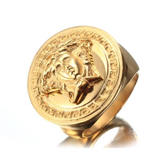 Nhẫn Versace Titan Mạ Vàng 18K