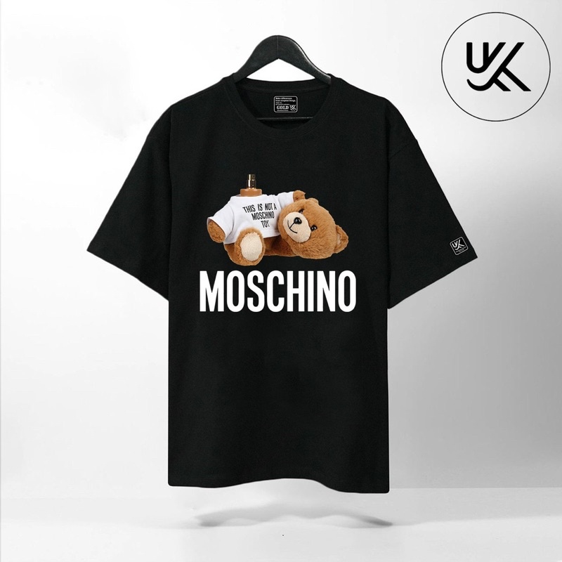 Áo thun nam nữ 100% Cotton fom rộng oversize Moschino Cho Nam và Nữ