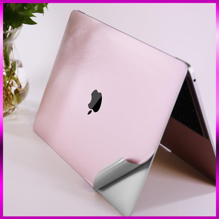 [Hỏa Tốc - Nhanh - Tiết Kiệm] Bộ dán nhôm cao cấp 5IN1 JRC màu Vàng Hồng cho Macbook