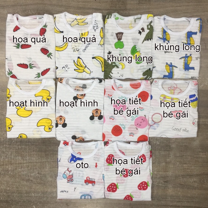 Đồ bộ quần áo dài tay cho bé cotton điều hòa cho bé sơ sinh đến 16kg AM280