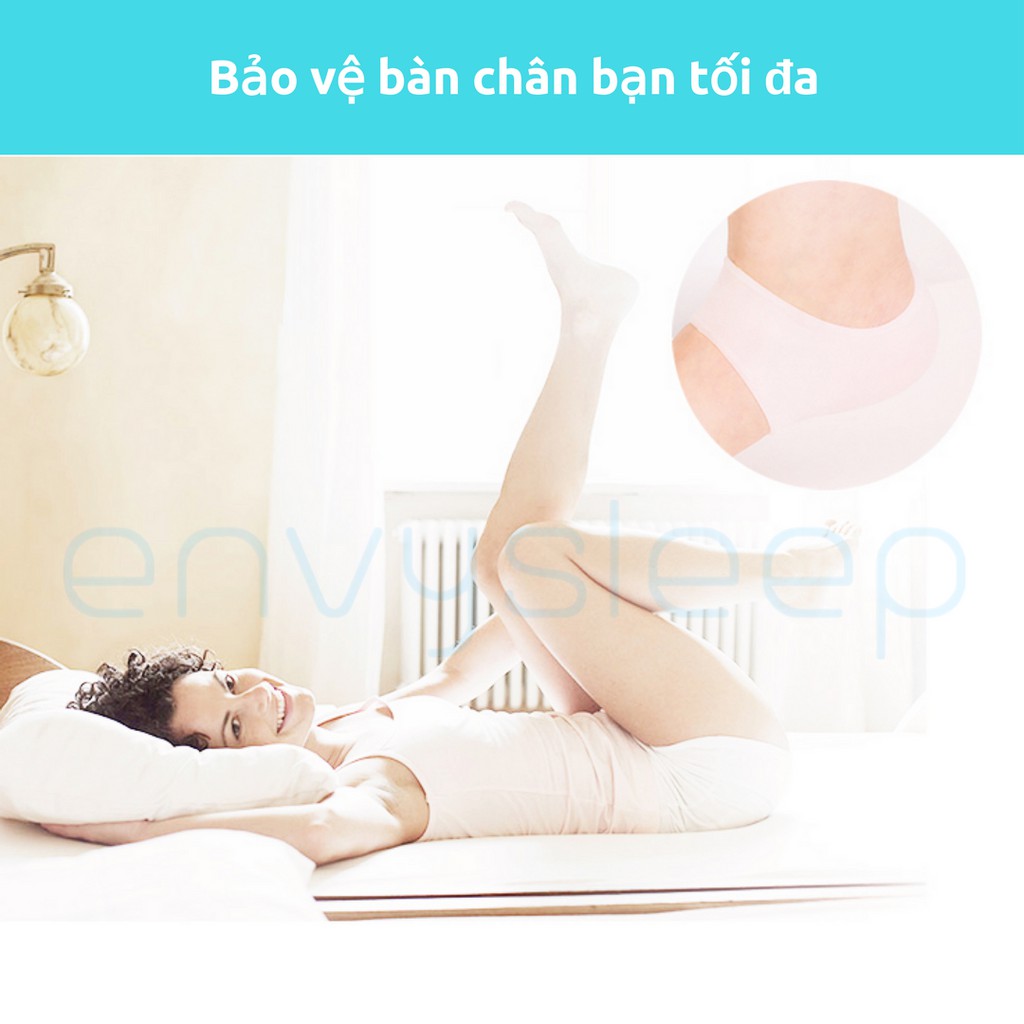 Combo 2 đôi Lót giày Silicon gót chân Envysleep - VIÊM CÂN GAN BÀN CHÂN