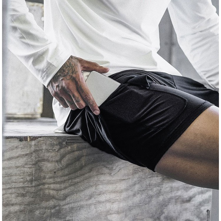 ( Hàng Hot - Mới Về ) Quần tập gym nam 2 lớp ASRV chất vải train lite thông hơi Thoáng Mát,đồ tập gym nam chất Mã GYM015