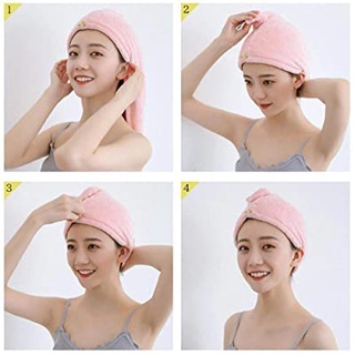 Khăn ủ tóc Cap Towel Free Size Microfiber