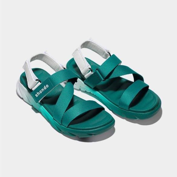 Sandals Shondo F6 sport ombre đế 2 màu xanh trắngF6S0330 .