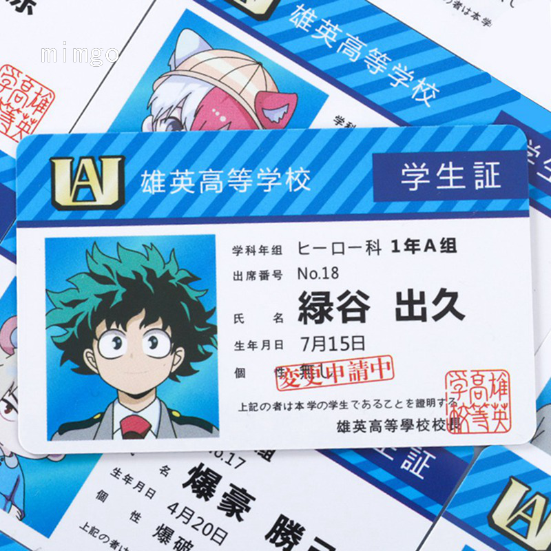   Bộ Sưu Tập Thẻ Ảnh Hoạt Hình My Hero Academia 12