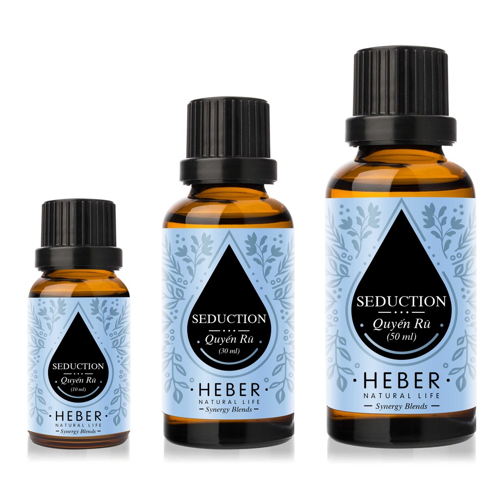 Tinh dầu Quyến Rũ Heber - Seduction E.O. Blend, Cao Cấp Nhập Khẩu, Thiên Nhiên Nguyên Chất, Xông Hương Thơm Phòng