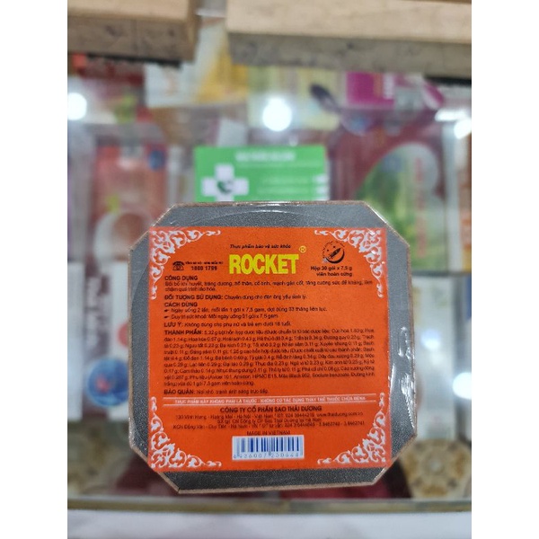 Rocket Thái Dương 30 gói – Giúp bổ thận tráng dương, tăng cường sinh lực, tăng sức đề kháng