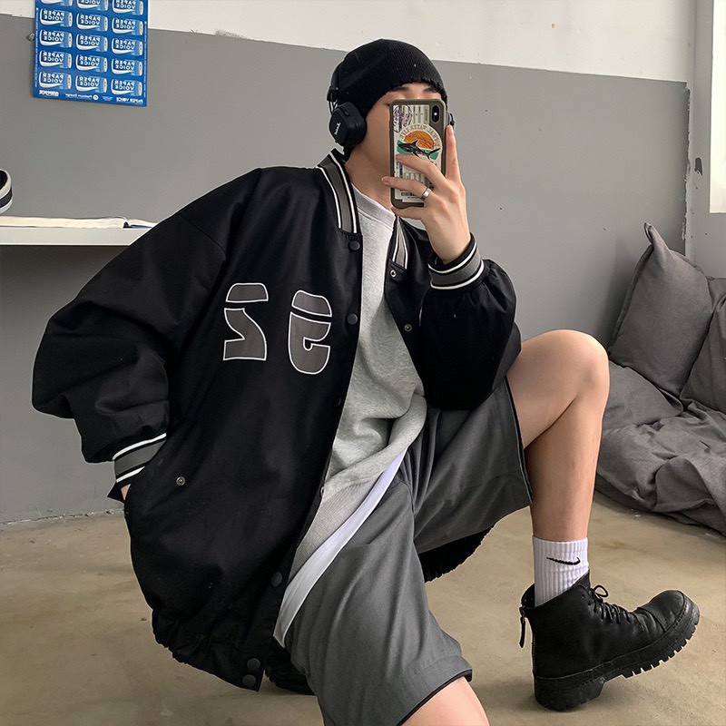Áo khoác bomber Hagu thời trang nam nữ unisex phong cách Hàn quốc