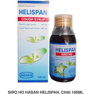 Siro ho cảm thảo dược Helispan (cao lá thường xuân,cỏ xạ hương:ho cảm,cảm lạnh,ho có đờm,sổ mũi,ho khan,ho do thời tiết