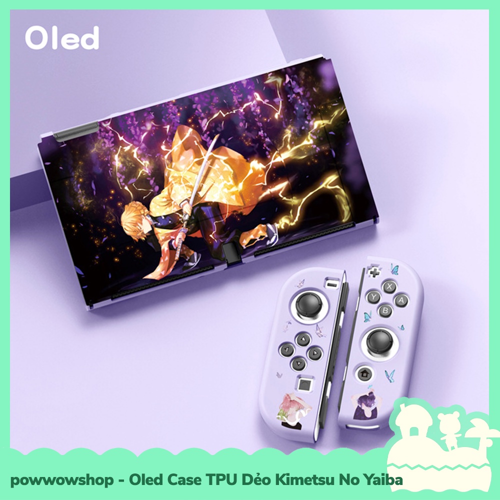 [Sẵn VN - Hỏa Tốc] OLED Phụ Kiện Case Ốp TPU Dẻo Cho Máy Game Cầm Tay Nintendo Switch Oled Phong Cách Kimetsu No Yaiba