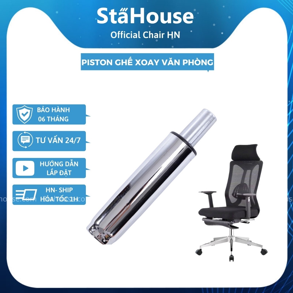 Ben Hơi Ghế Xoay - Ống Hơi Ghế Xoay - Cần Hơi Ghế Xoay - Piston Ghế Xoay Văn Phòng, Nhân Viên, Giám Đốc, Ghế GamStahouse