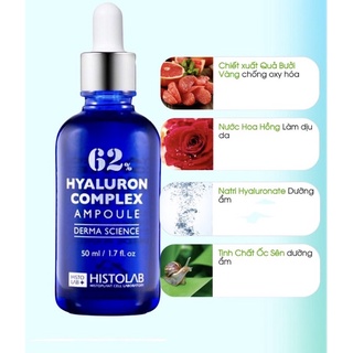 Tinh chất cấp ẩm phục hồi 62% Hyluron Complex Ampoule Histolab