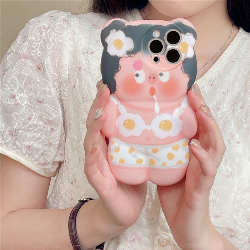 Ốp Điện Thoại Chống Sốc In Hình Cô Gái Mặc Bikini 3D Cho iPhone 14 13 12 11 Pro Max XS XR XSMAX