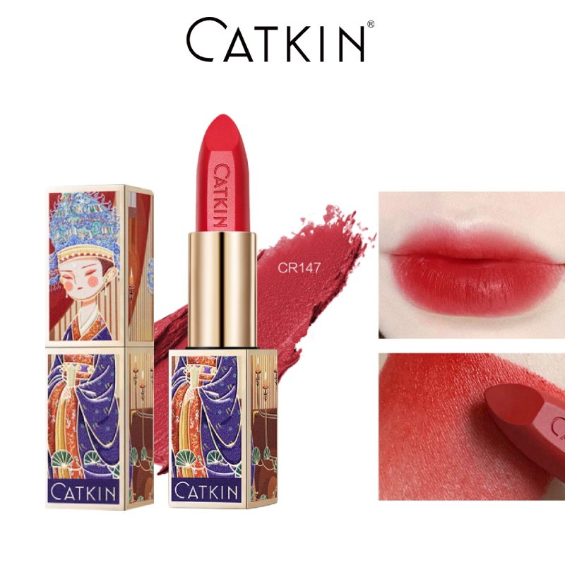 Son môi CATKIN lên màu tốt không thấm nước lâu trôi cao cấp 3.6g