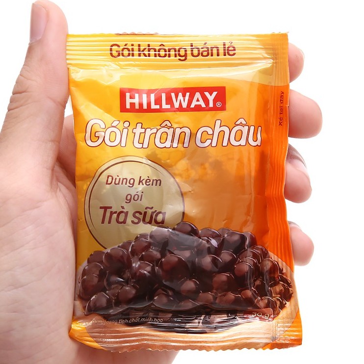 HỘP 5 COMBO TRÀ SỮA TRÂN CHÂU HILLWAY, KÈM GÓI TRÂN CHÂU