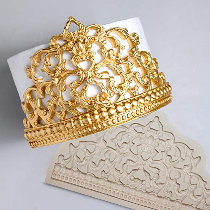 Khuôn Silicone Làm Bánh Tạo Hình Vương Miện Độc Đáo Tiện Dụng