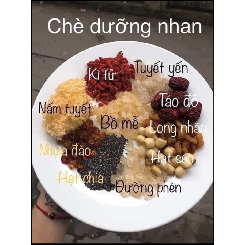 Chè Dưỡng Nhan  Sét nấu 10-12 chén chè