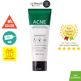 [Hàng Công Ty] Sữa Rửa Mặt Cho Da Mụn - Some By Mi AHA-BHA-PHA 30 Days Miracle Acne Clear Foam 100ml