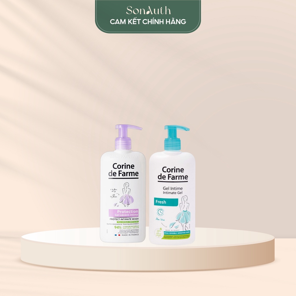 Dung dịch vệ sinh phụ nữ Corine De Farme Intimate Gel 250ml