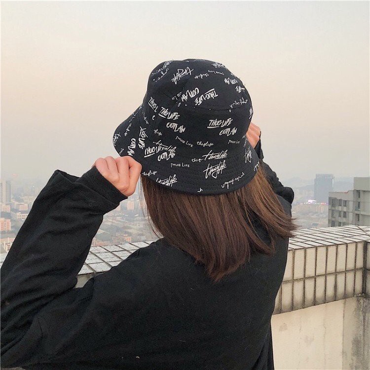 Nón bucket THUGLIFE nhiều màu phong cách Ulzzang Unisex
