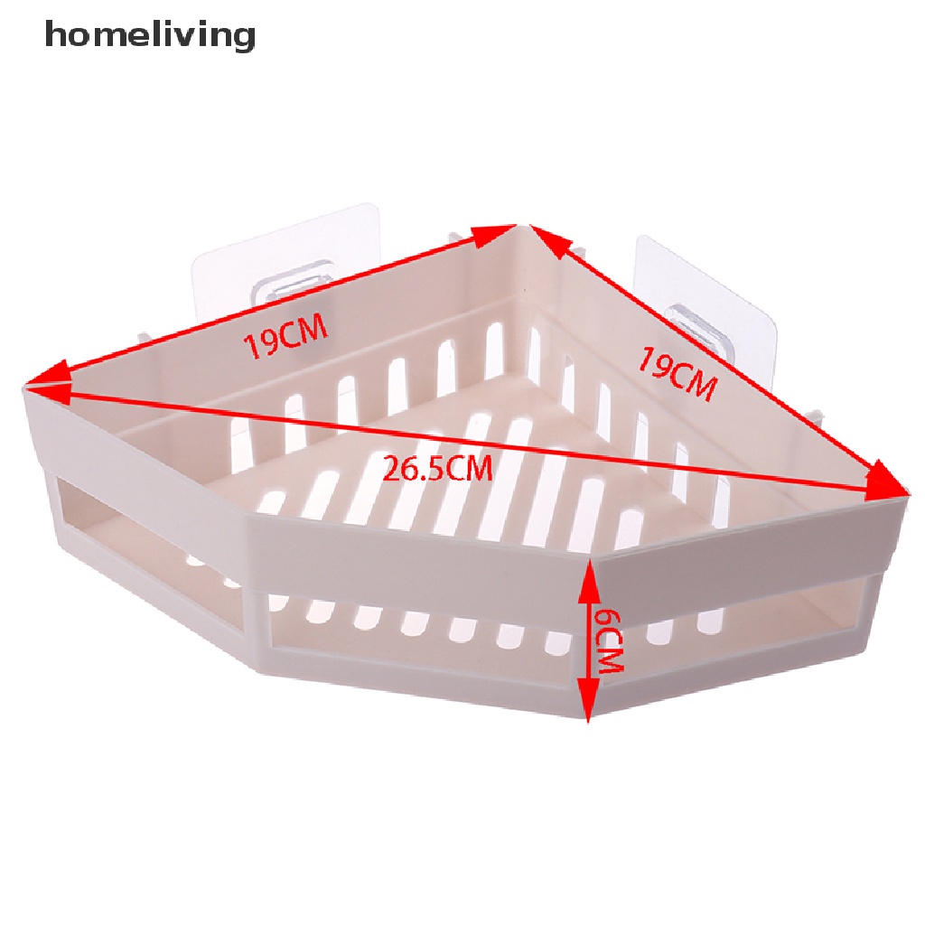 Giá Đỡ Hình Tam Giác Gắn Góc Tường Nhà Tắm Đựng Đồ Dùng Tiện Lợi