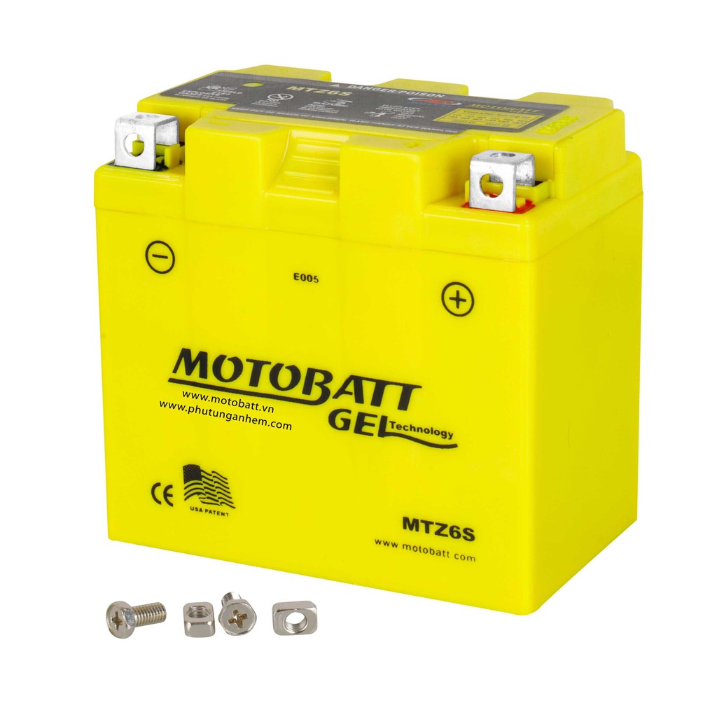 Bình điện/acqui Motobatt MTB-MTZ6S ( Bình gel ) 12v-6A