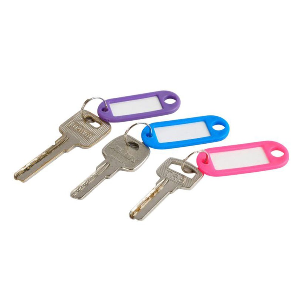 Set 10 móc khóa hành lý gắn thẻ trống ghi tên