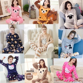 SET ĐỒ BỘ LÔNG NHUNG CUTE MỀM MỊN, ẤM ÁP