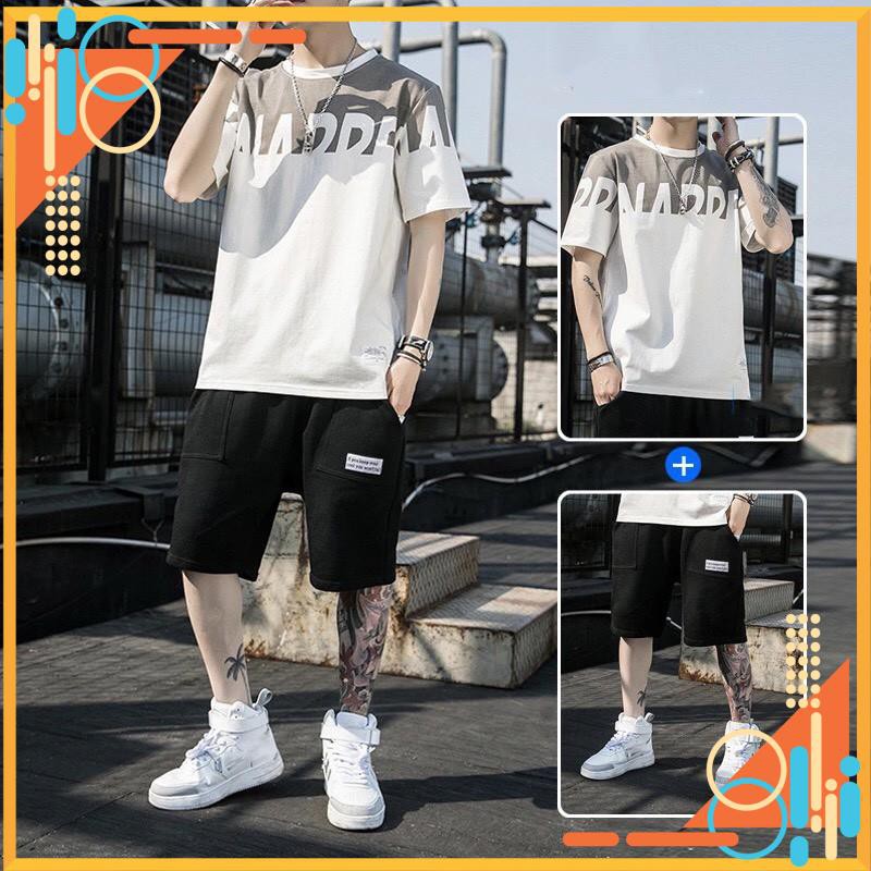 Quần áo hè nam cotton, áo cộc tay, áo phông quần cộc thoáng mát, chất liệu cotton thấm hút mồ hôi, siêu mềm mịn cổ tròn | BigBuy360 - bigbuy360.vn