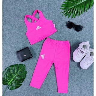 Set bộ adidas 2 màu cho bé gái