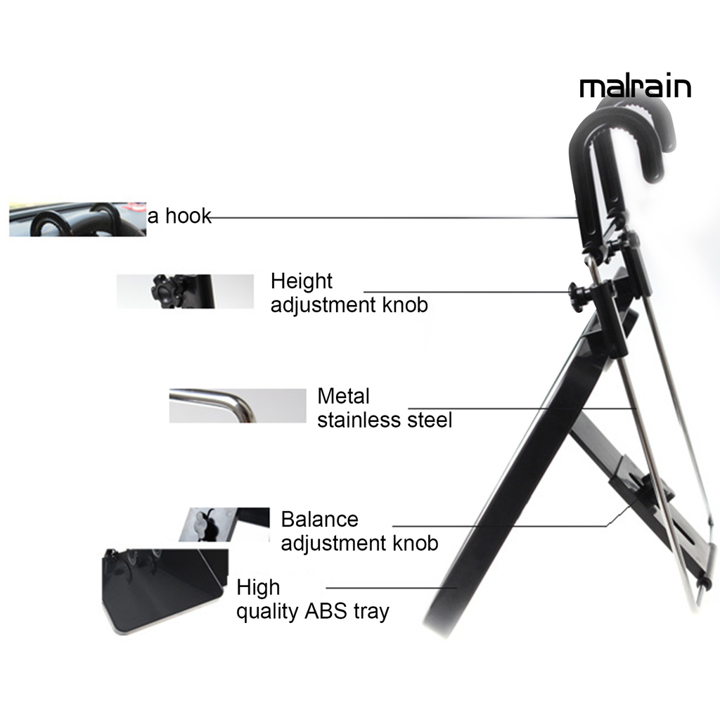 Giá Đỡ Laptop Đa Năng Có Móc Cho Xe Hơi