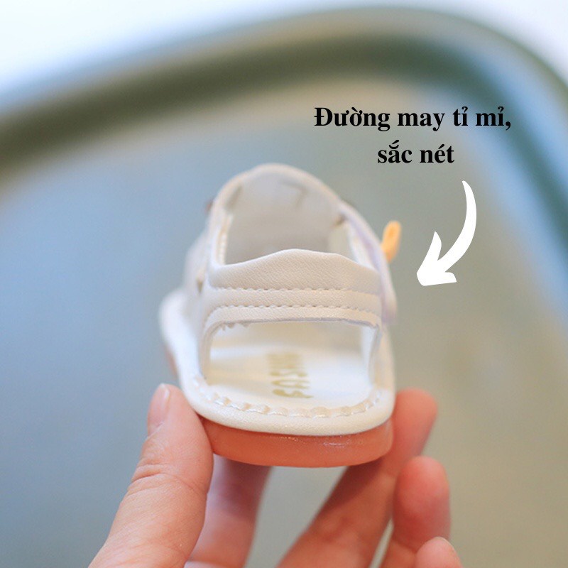 Dép tập đi cho bé trai gái có tiếng kêu Chubby Store, giày tập đi dành cho bé sơ sinh từ 6 tháng đến 2 tuổi đế mềm