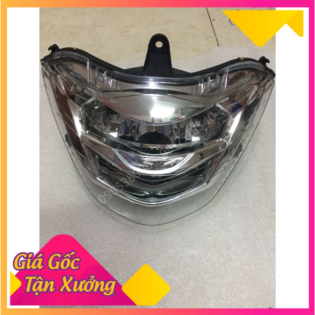Đèn Pha led 2 tầng version 2017 cho SH Ý 2010 (Ảnh Sp thật)