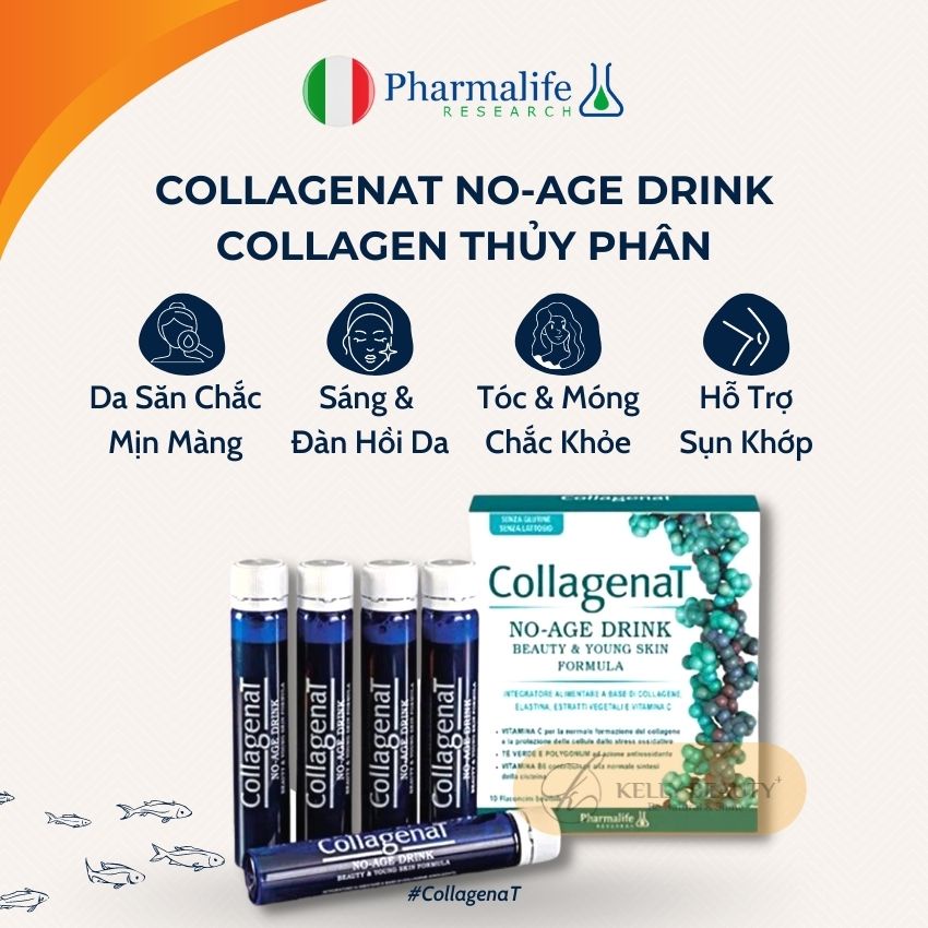 Collagen Thủy Phân CollagenaT PHARMALIFE - Giúp Da Săn Chắc, Đàn Hồi, Chống Lão Hóa, Hiệu Quả Nhanh | KELLY BEAUTY