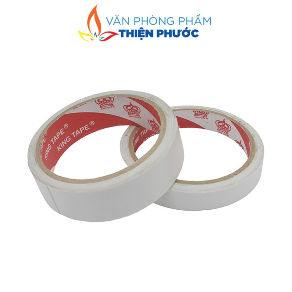 Băng keo 2 mặt trong suốt dán giấy siêu dính 1.2cm, 2.4cm, 4.8cm THIỆN PHƯỚC
