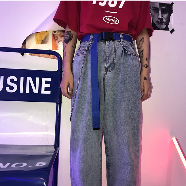 Thắt lưng vải canvas phong cách Hàn Quốc màu sắc ngọt ngào