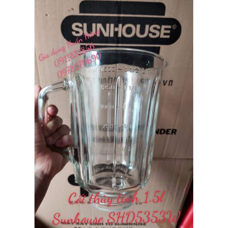 (LINH KIỆN CHÍNH HÃNG) CỐI THUỶ TINH TO SUNHOUSE SHD5353w