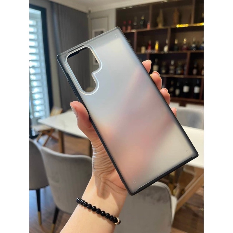 Ốp lưng Likgus nhám viền dẻo màu cho Samsung S22 Plus/ S22 Ultra / Note 10 Plus chống Vân tay