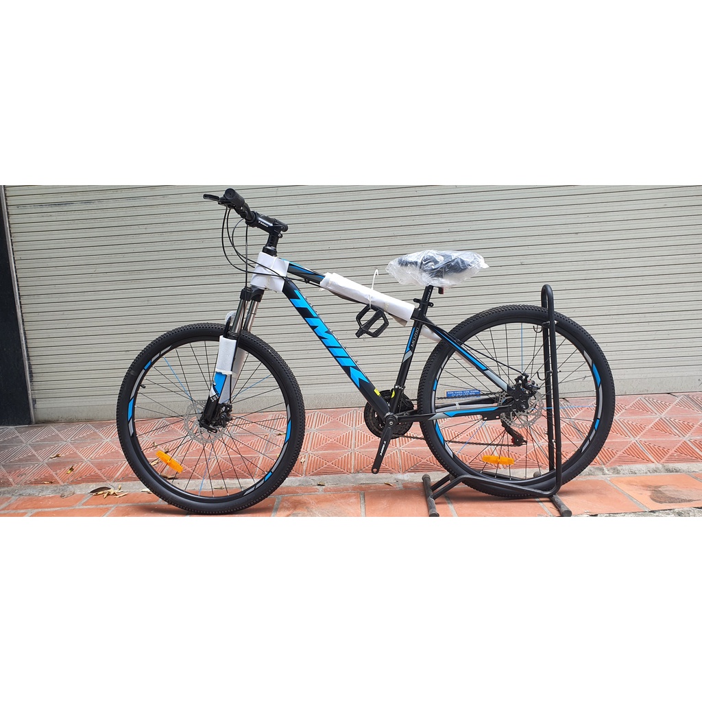 Xe Đạp Thể Thao TMIK MD200 Vành 27,5Inch Khung Nhôm Tặng Ngay Chắn Bùn, Bình Nước, Giá Đỡ Bình Nước, Dầu Tra Xích