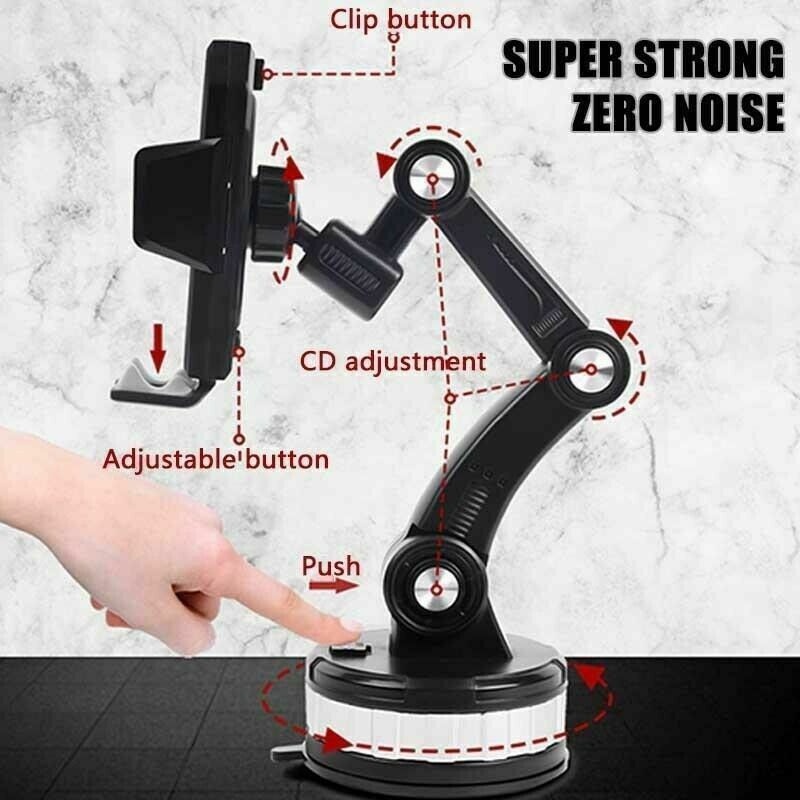 Giá đỡ điện thoại di động gắn lỗ thông gió xe hơi xoay 360 độ tiện dụng