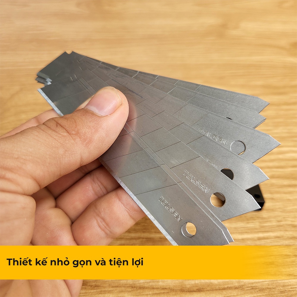Lưỡi Dao TOLSEN 30011 Chính Hãng Hộp 10 Lưỡi Siêu Bén